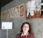 Inci Kansu and her work of the series CUPRUM on display at the University of Krakow 